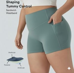Halara UltraSculpt™ High Waisted Tummy Control Pocket Shaping Training 3" Shorts